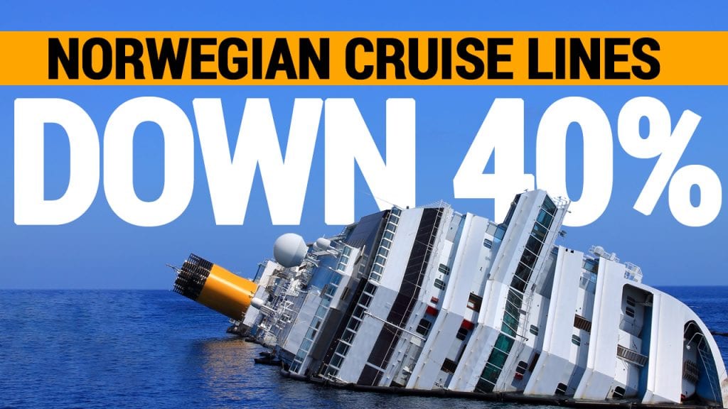 Norwegian Cruise Lines Down 40%