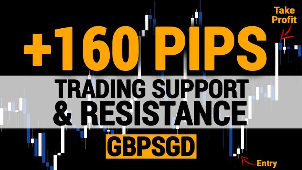 160 Pips on GBPSGD Trading Support and Resistance